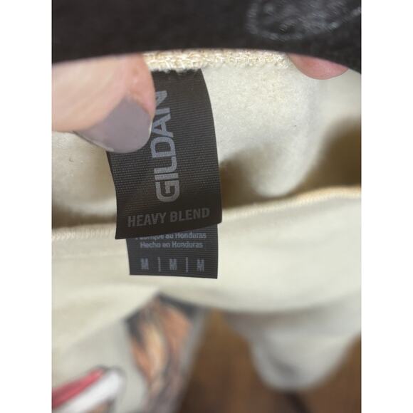 Vintage Gildan Heavyweight Christmas Horses Sweatshirt, M - Picture 4 of 5